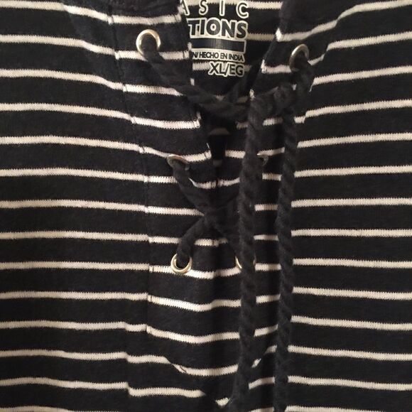 Lace up rope string Nautical tank! XL 16/18 - Picture 2 of 3